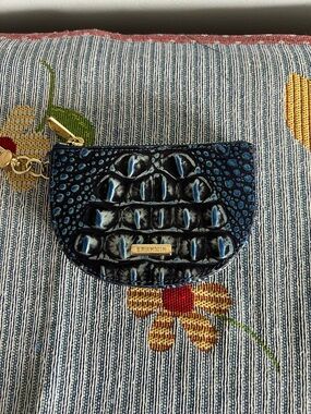 Brahmin Britt Kyanite Melbourne Navy Half Moon Coin Pouch